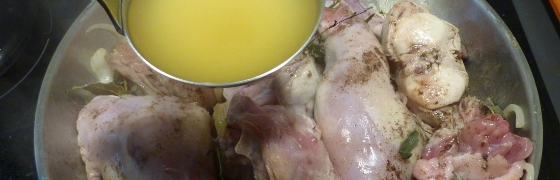 Lapin à la piémontaise