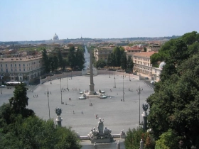 La piazza del Popolo