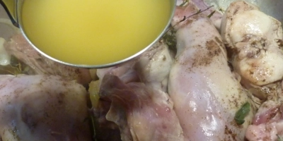 Lapin à la piémontaise